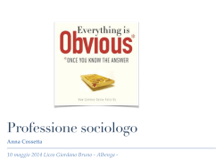 Professione sociologo (PDF)