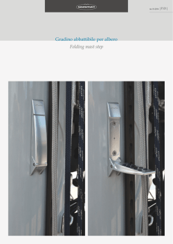 Gradino abbattibile per albero Folding mast step