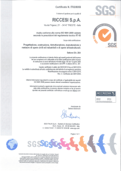 Certificazione qualità ISO 9001 2008