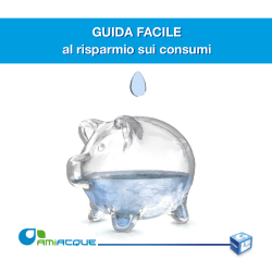 Guida facile al risparmio sui consumi