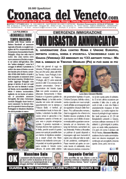 La Cronaca del Veneto 7 ottobre 2014