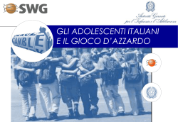 Gioco d azzardo report analitico