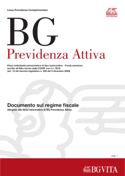 Documento sul regime fiscale