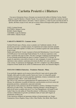 Carlotta Proietti e i Blatters