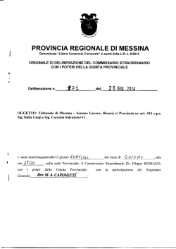 PROVINCIA REGIONALE DI MESSINA