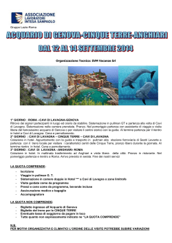 Gruppo Lazio-Roma Organizzazione Tecnica: SVM Vacanze