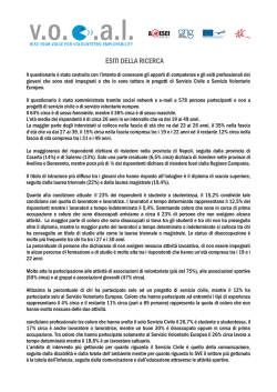 Schema riepilogativo dei dati emersi