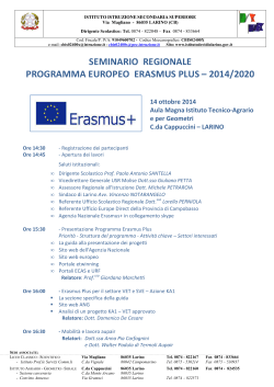 Programma Seminario Erasmus+_14 ottobre
