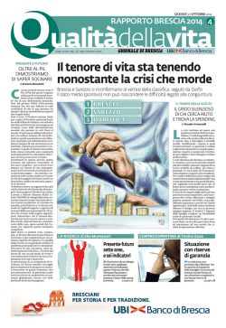 Il tenore di vita sta tenendo nonostante la crisi che morde