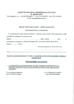 istituto tecnico commerciale sta tale &ldquo;d. braman te &rdquo;