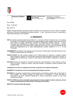 IL DIRIGENTE - Comune di Rimini