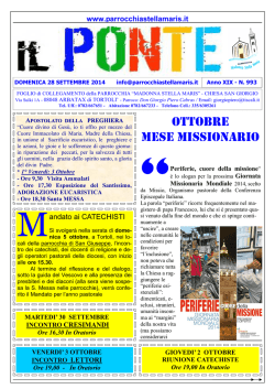 ILPONTE - 2014 ott - Parrocchia Stella Maris