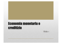 Economia Monetaria e Creditizia