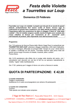 Festa delle Violette a Tourrettes sur Loup