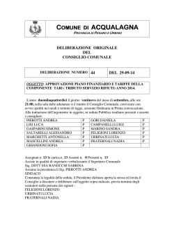 TARI 2014 - Comune di Acqualagna