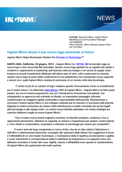Ingram Micro lancia il suo nuovo logo pensando al
