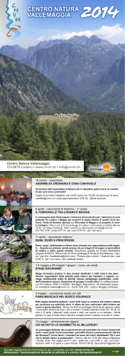 programma 2014 - Centro Natura Vallemaggia