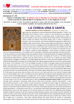 N.153 14/09/2014 - Comunità Piccoli Martiri
