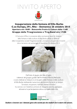 "Inaugurazione della fontana di Villa Burba" - pdf