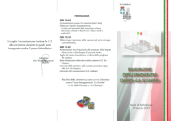 Invito pieghevole - FSR-FVG e La Gazzetta dello speleologo