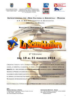 Scambialibro 2014 - Servizio bibliotecario regionale