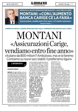 22/04/2014 - Gruppo Banca Carige