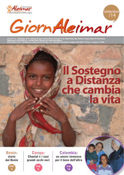 Il Sostegno a Distanza che cambia la vita