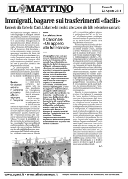 IMMIGRATI BAGARRE SUI TRASFERIMENTI FACILI