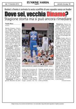 Dove sei, vecchia DinamoP