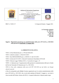Download Disposizioni - Istituto Superiore Virgilio di San Giorgio del