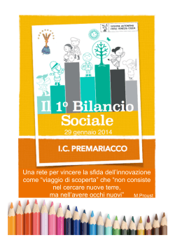 Bilancio Sociale - Istituto Comprensivo di Premariacco