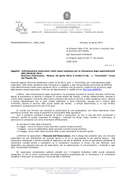Nota dg del 16 aprile 2014 - Ufficio Scolastico Regionale per il Veneto