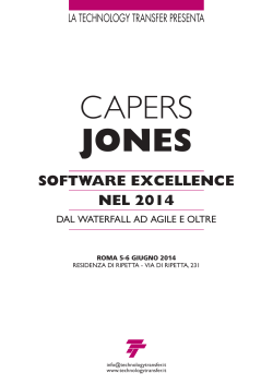 SOFTWARE EXCELLENCE NEL 2014