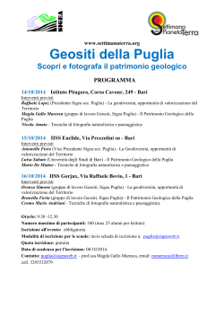 Programma SPT Sigea Puglia