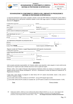 Modello dichiarazione Produttore BT - rev.4 del 21/01/2014