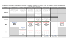 Calendario operazioni ruoli e incarichi a.s. 2014-2015