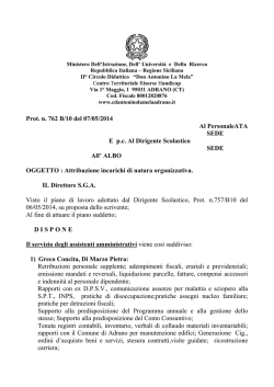Incarichi organizzativi - II Circolo Didattico Don Antonino La Mela