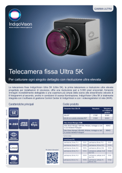 Telecamera fissa Ultra 5K