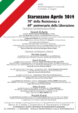 Programma Completo - Comune di Staranzano