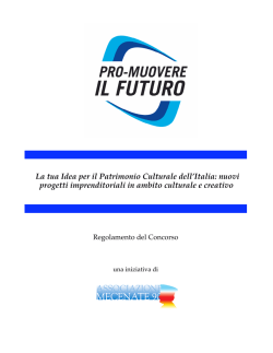REGOLAMENTO Pro-muovere