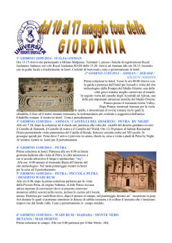 GIORDANIA 2014