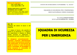 SQUADRA EMERGENZA SUCCURSALE 2014