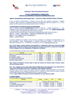 Informazioni ai partecipanti 1