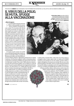 il virus della polio, se muta, sfugge alla vaccinazione