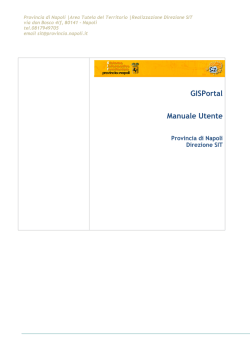 Help utilizzo del Geoportale