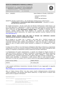 Nota Prot. n. 1540/B.15 del 16/05/2014 della Dirigente Scolastica
