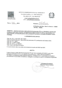 4- Adozione Piano delle Attività a.s. 2014-2015 - Rossano