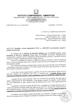 ISTITUTO COMPRENSIVO UMBERTIDE - MAVARELLI