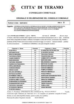Integrazione del vigente Regolamento sul sistema dei controlli interni