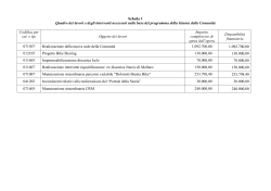 Programma generale delle opere pubbliche di Bilancio del 2014